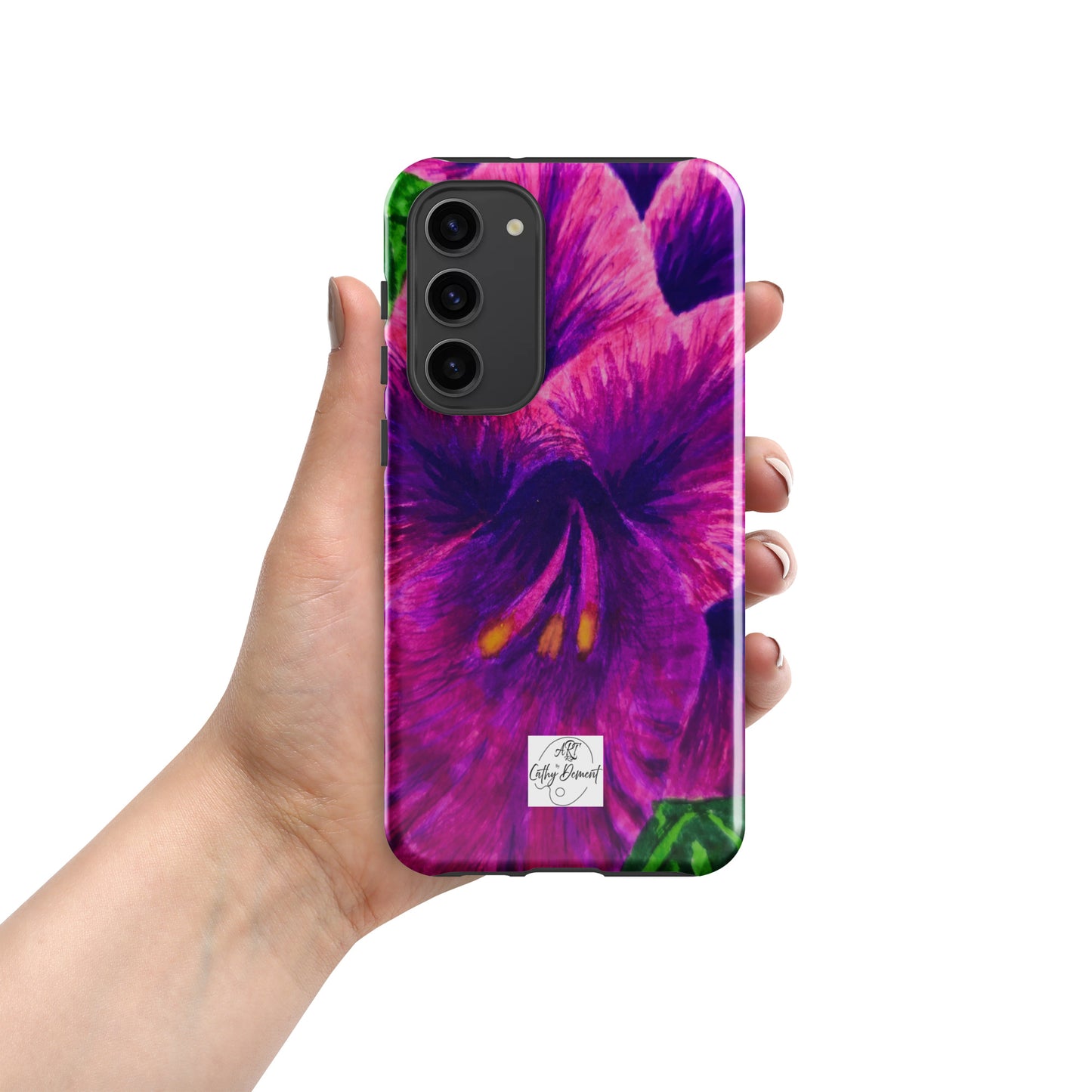 Tough case for Samsung® Phones - Royal Reverie: Purple Gladiola Artwork