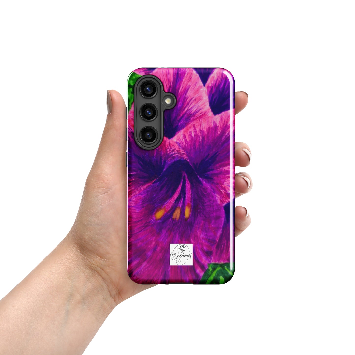 Tough case for Samsung® Phones - Royal Reverie: Purple Gladiola Artwork