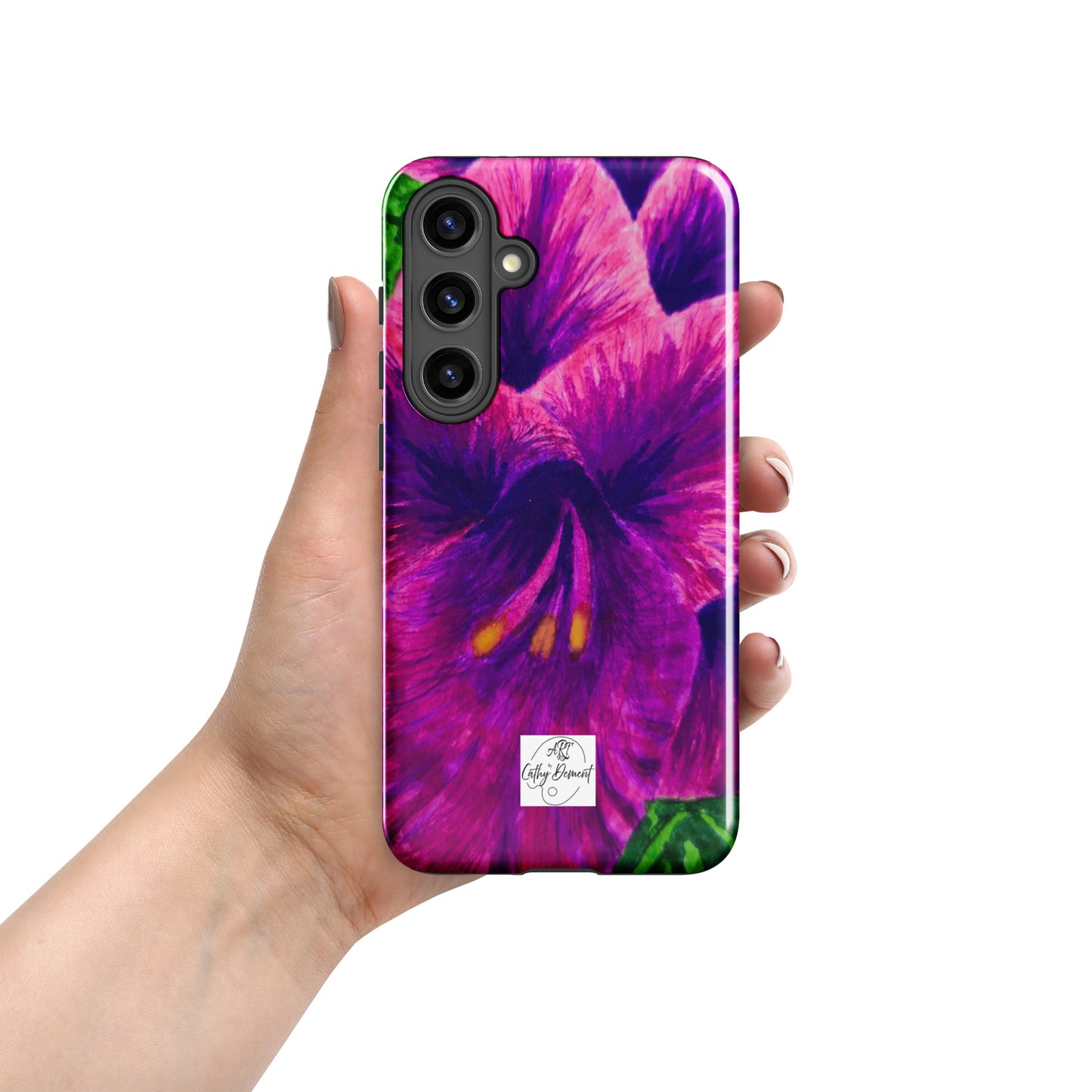 Tough case for Samsung® Phones - Royal Reverie: Purple Gladiola Artwork