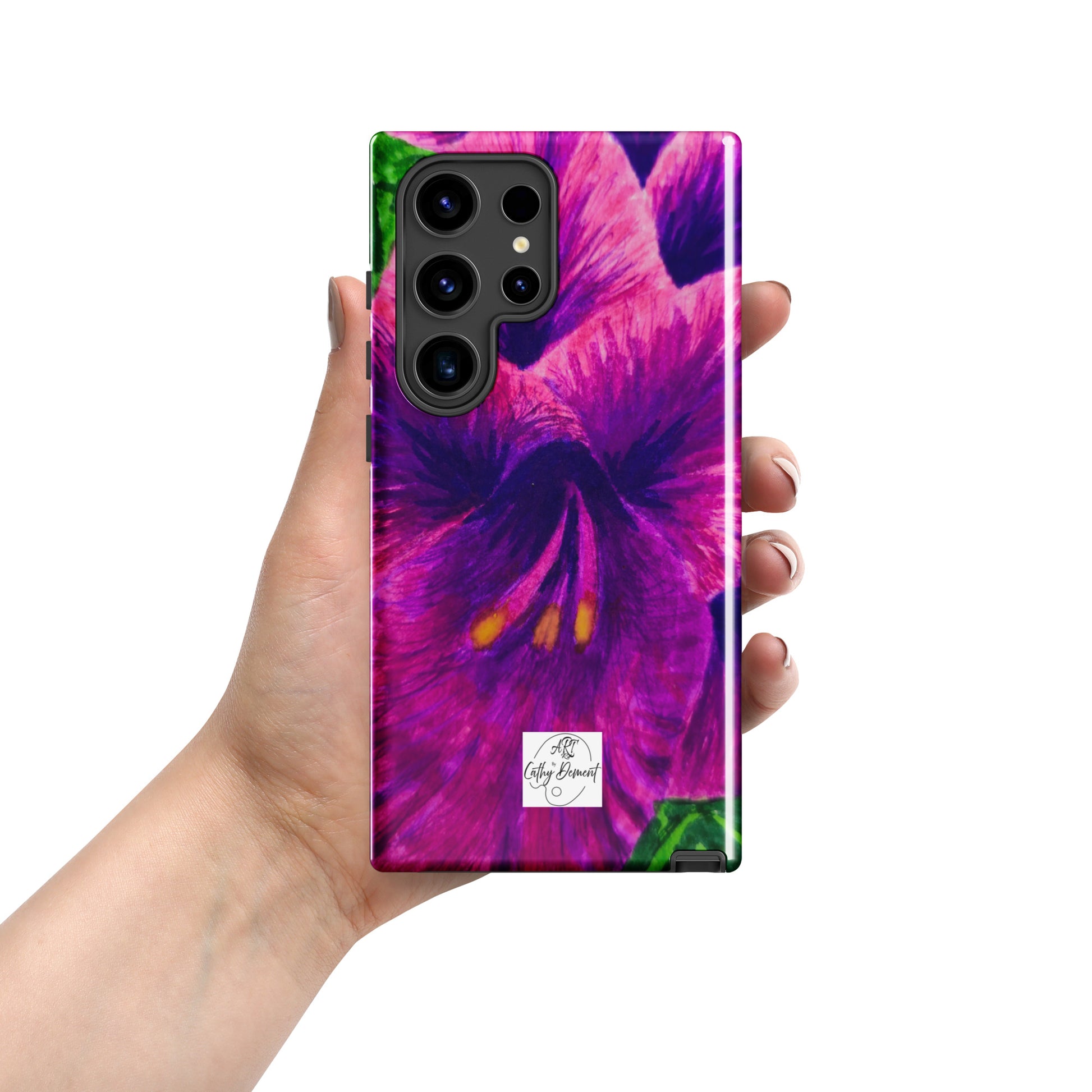 Royal Reverie: Purple Gladiola Artwork Tough case for Samsung® Phones