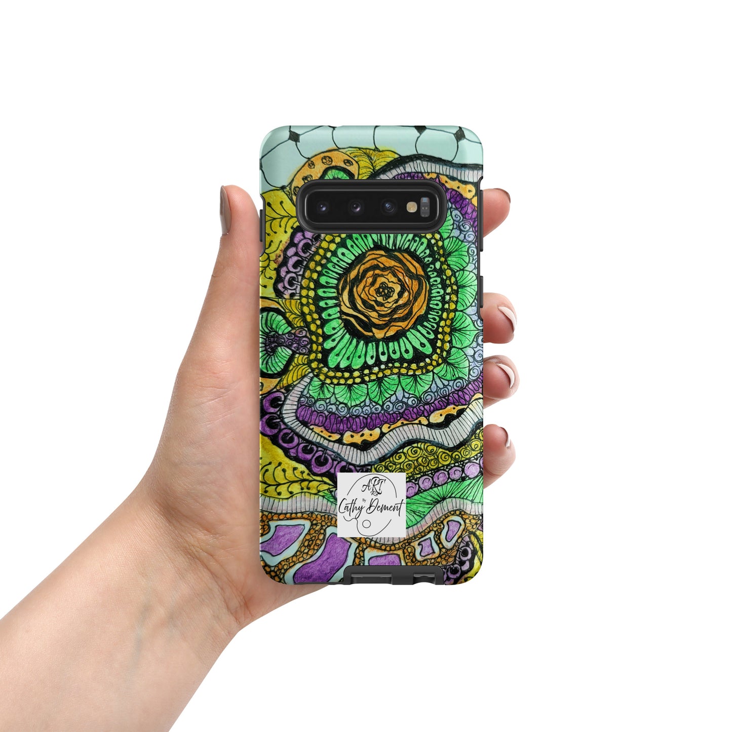 Tough Case for Samsung® Phones - Zenfloral Bliss: Zentangle Design Artwork