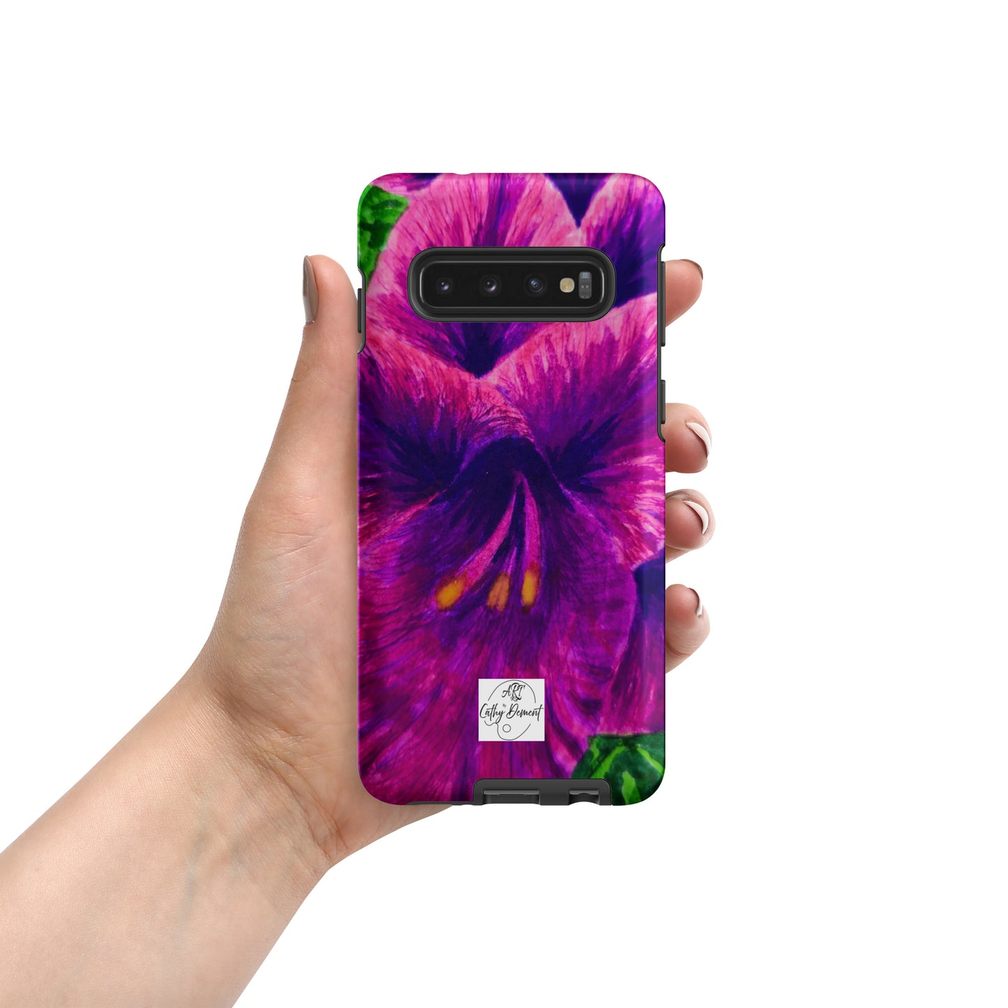 Tough case for Samsung® Phones - Royal Reverie: Purple Gladiola Artwork