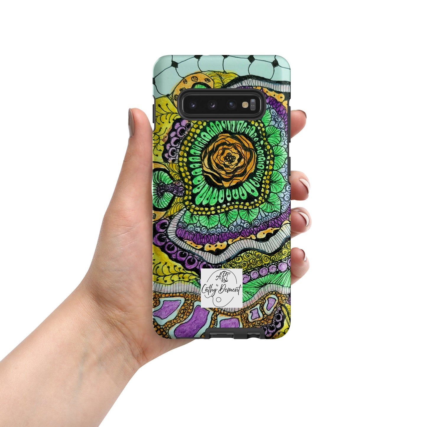 Tough Case for Samsung® Phones - Zenfloral Bliss: Zentangle Design Artwork