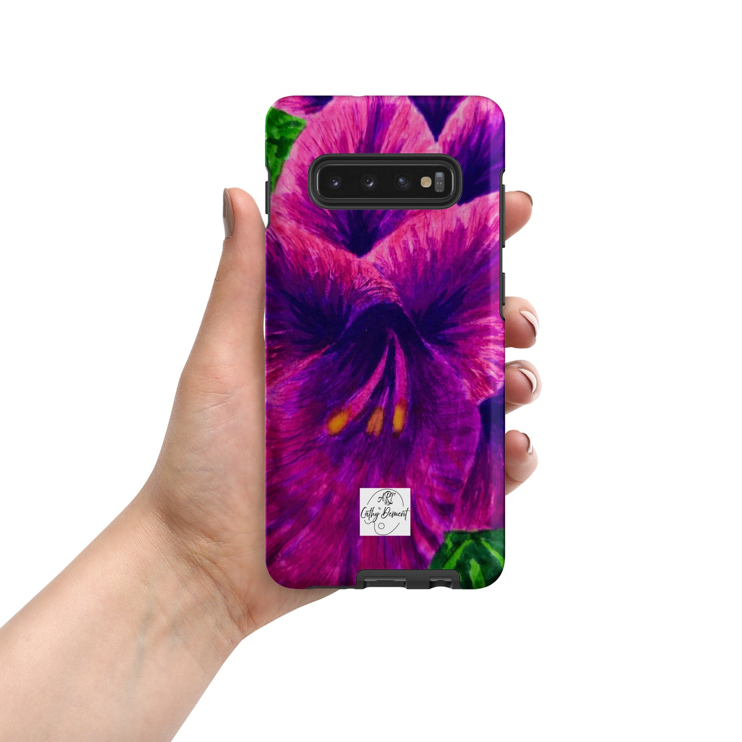 Tough case for Samsung® Phones - Royal Reverie: Purple Gladiola Artwork