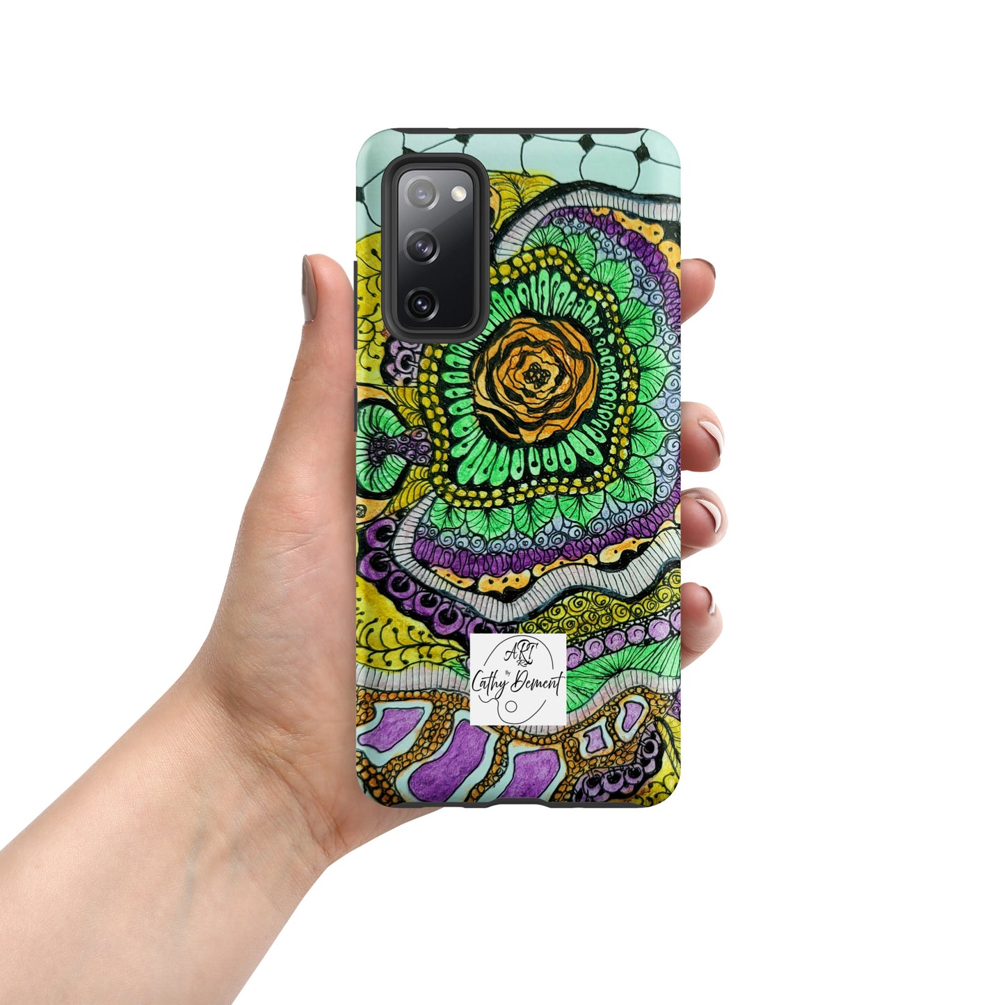 Tough Case for Samsung® Phones - Zenfloral Bliss: Zentangle Design Artwork