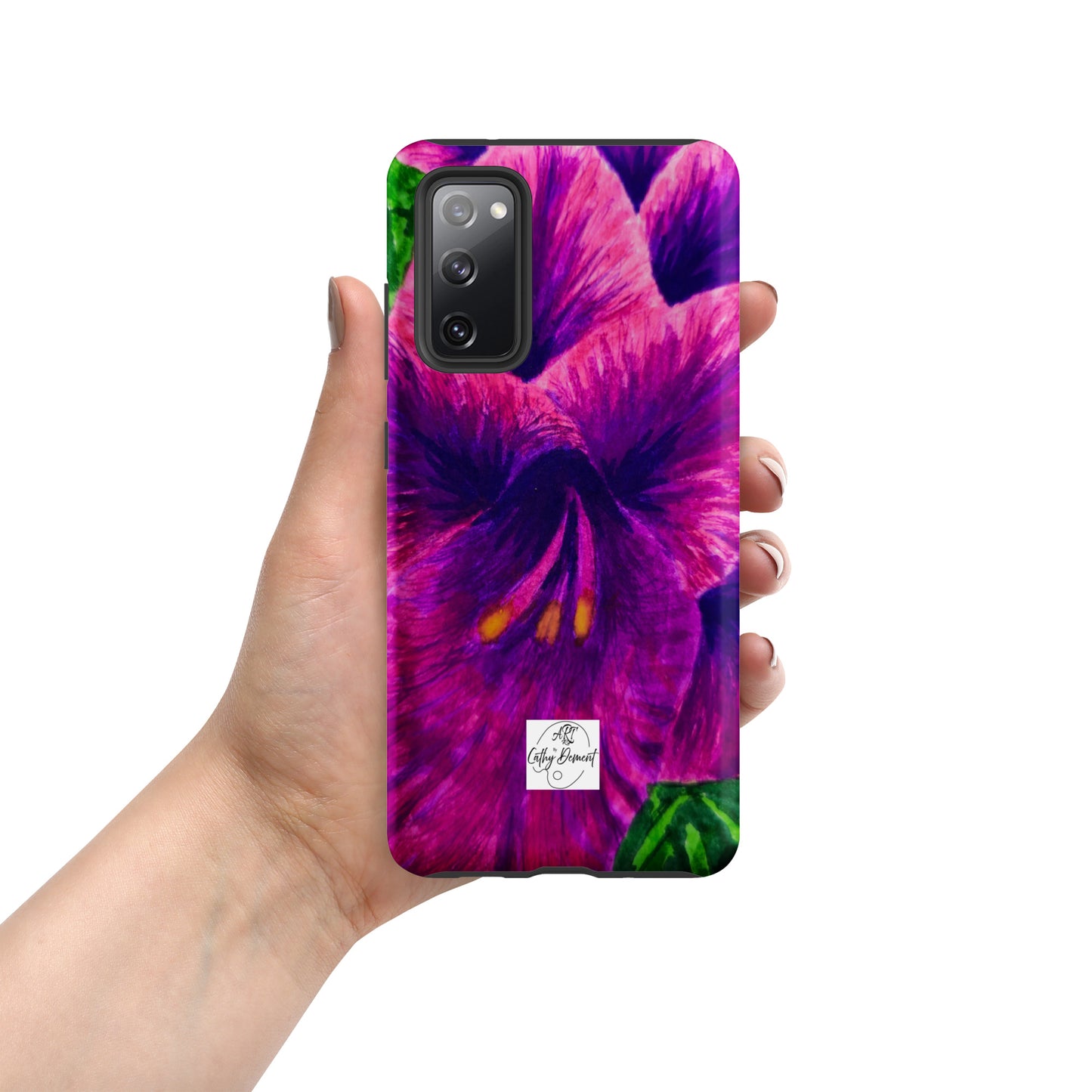 Tough case for Samsung® Phones - Royal Reverie: Purple Gladiola Artwork