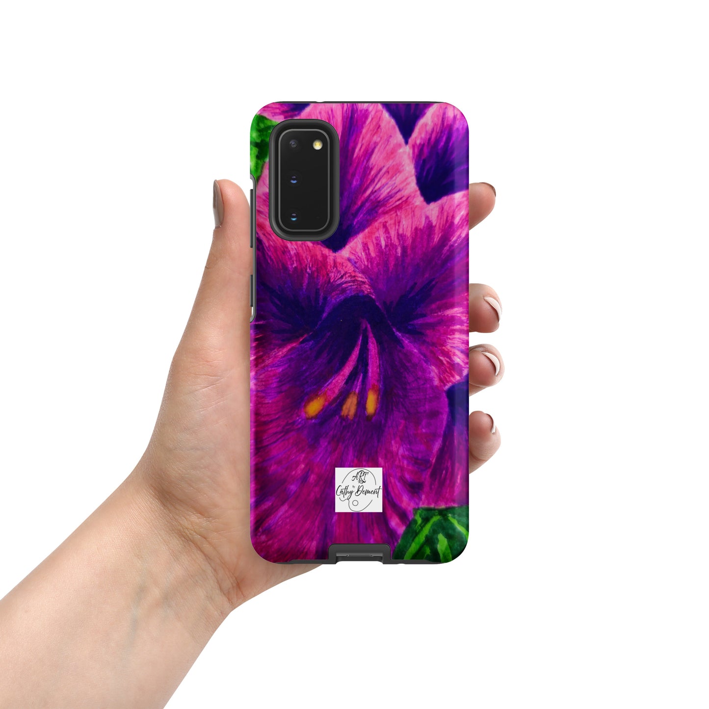 Tough case for Samsung® Phones - Royal Reverie: Purple Gladiola Artwork