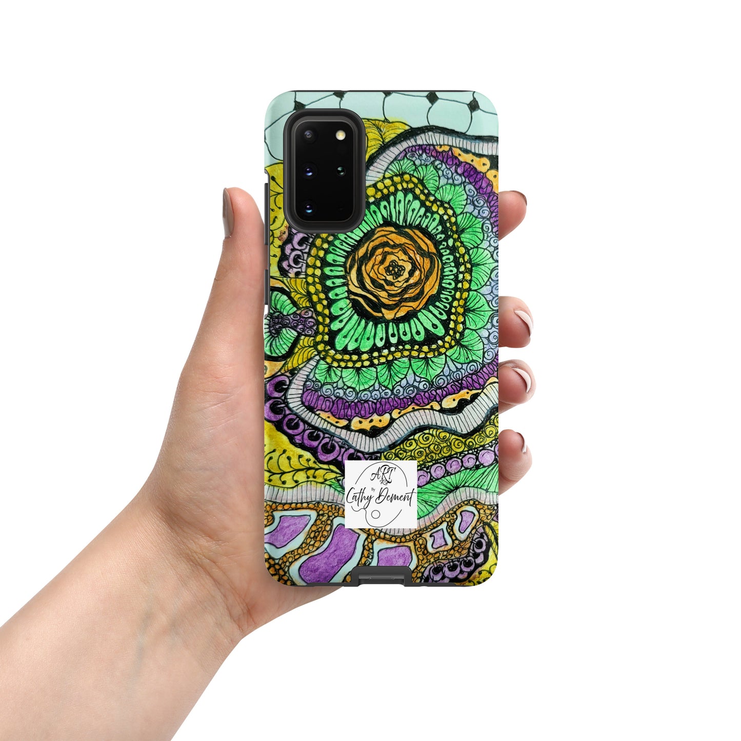 Tough Case for Samsung® Phones - Zenfloral Bliss: Zentangle Design Artwork