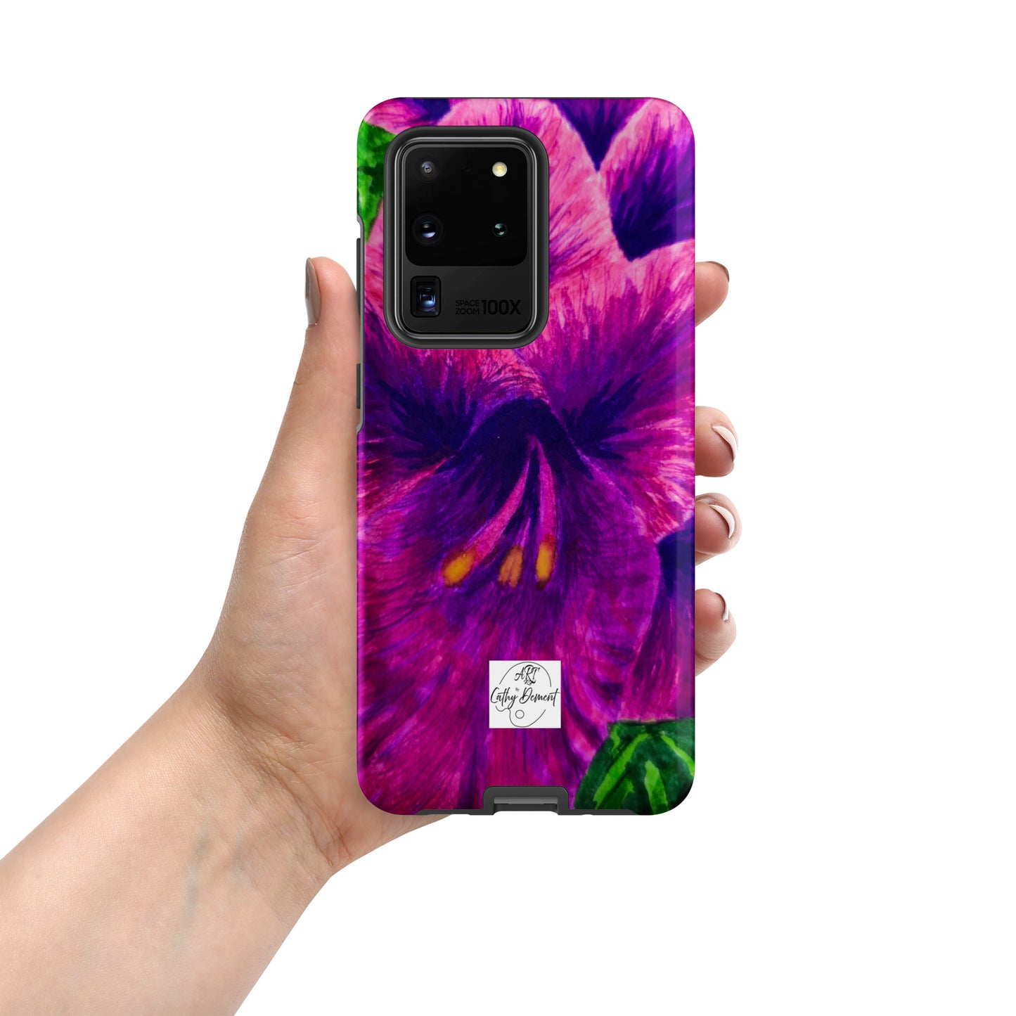 Tough case for Samsung® Phones - Royal Reverie: Purple Gladiola Artwork