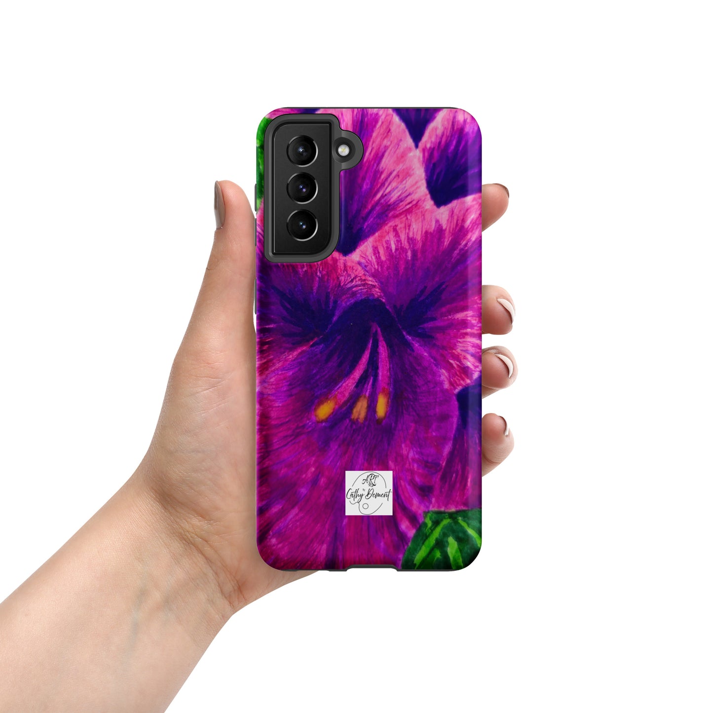 Tough case for Samsung® Phones - Royal Reverie: Purple Gladiola Artwork