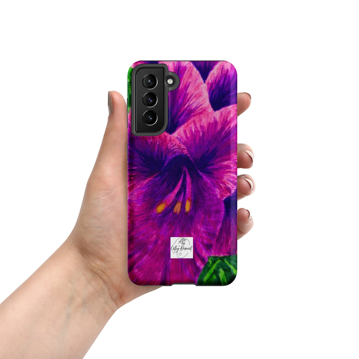 Tough case for Samsung® Phones - Royal Reverie: Purple Gladiola Artwork