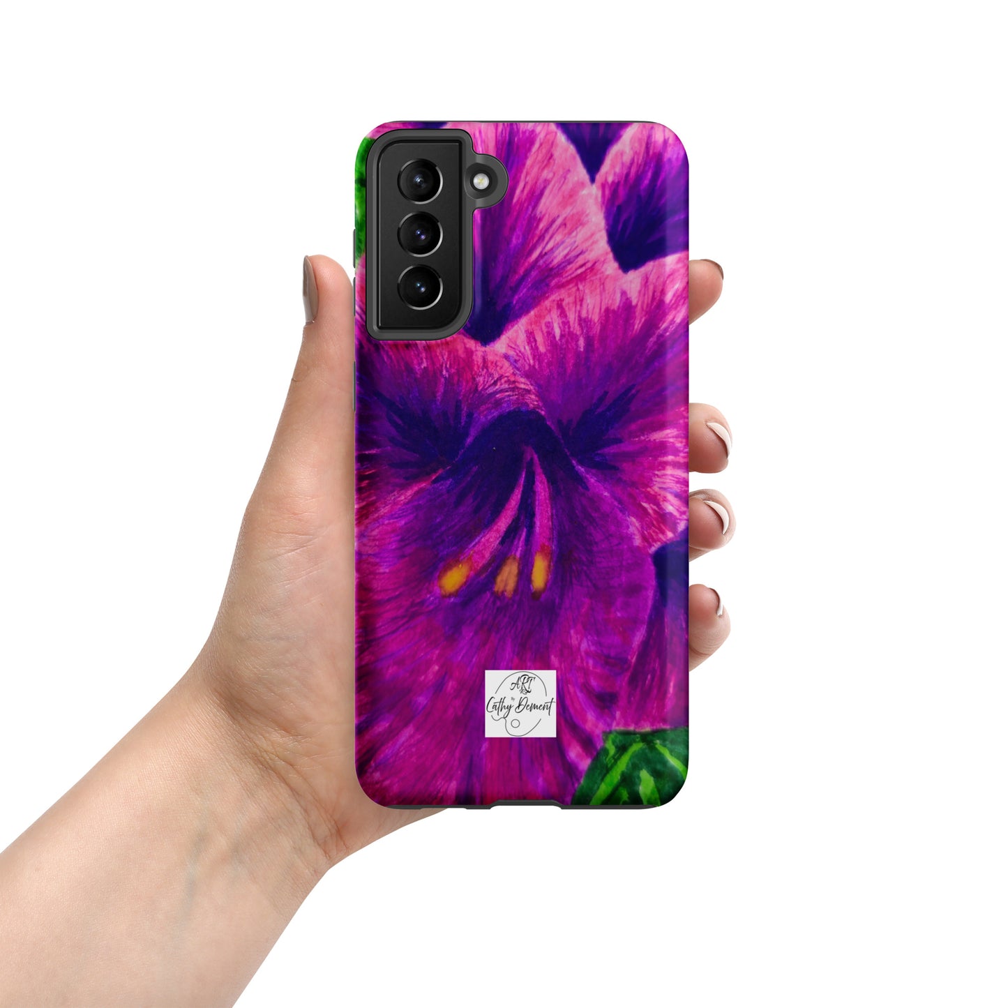 Tough case for Samsung® Phones - Royal Reverie: Purple Gladiola Artwork