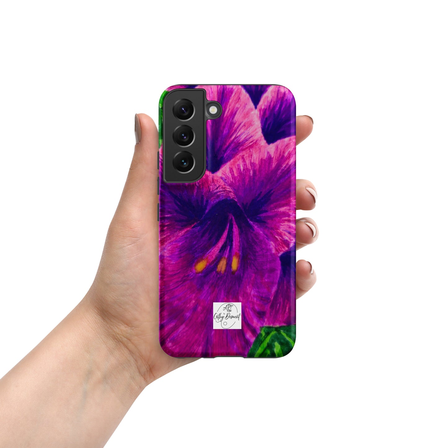 Tough case for Samsung® Phones - Royal Reverie: Purple Gladiola Artwork