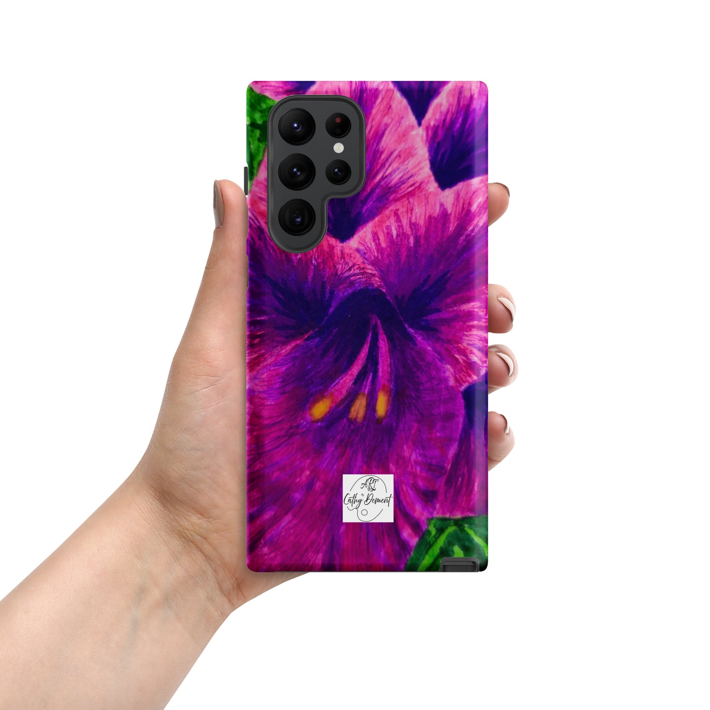 Tough case for Samsung® Phones - Royal Reverie: Purple Gladiola Artwork