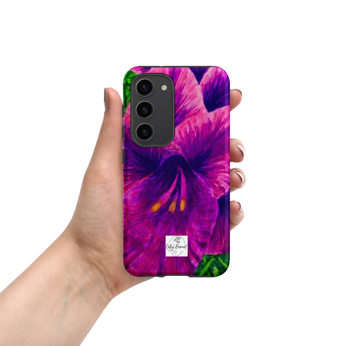 Tough case for Samsung® Phones - Royal Reverie: Purple Gladiola Artwork