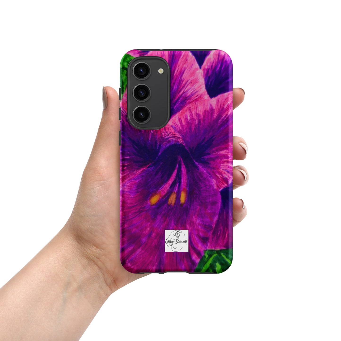 Tough case for Samsung® Phones - Royal Reverie: Purple Gladiola Artwork