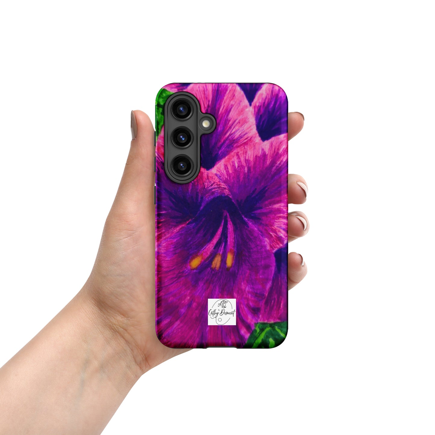 Tough case for Samsung® Phones - Royal Reverie: Purple Gladiola Artwork