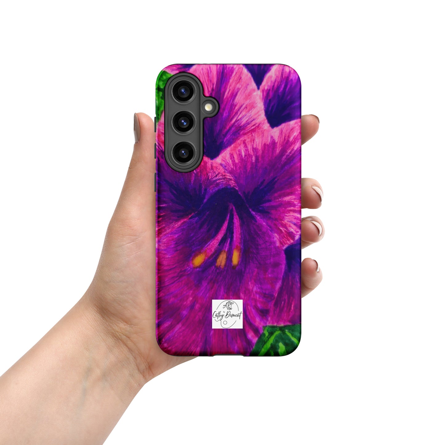 Tough case for Samsung® Phones - Royal Reverie: Purple Gladiola Artwork