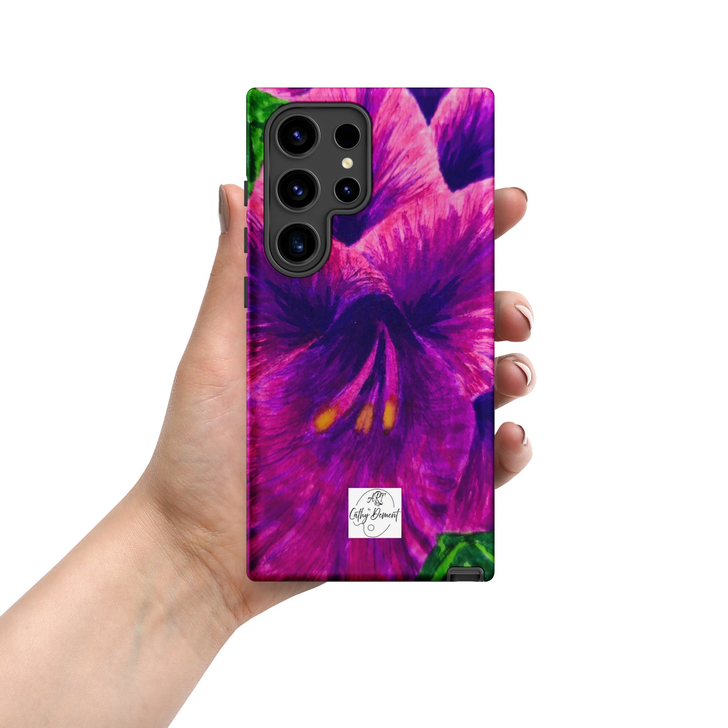 Tough case for Samsung® Phones - Royal Reverie: Purple Gladiola Artwork