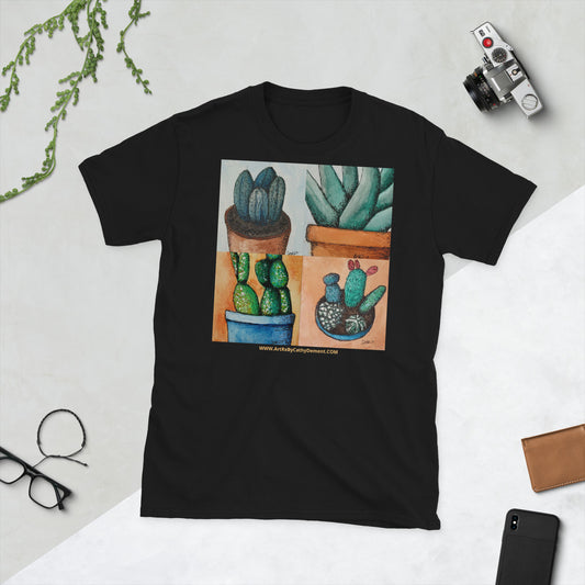 Adobe Oasis: Succulents Short-Sleeve Unisex T-Shirt