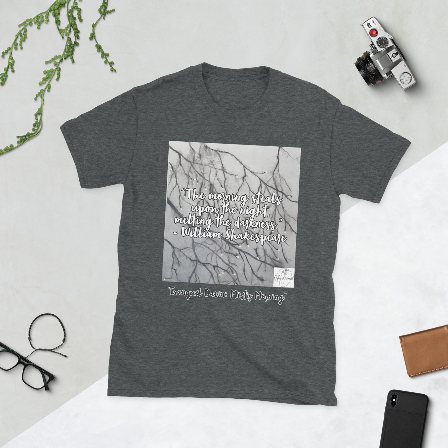 Tranquil Dawn: The Morning Steals Upon The Night Short-Sleeve Unisex T-Shirt