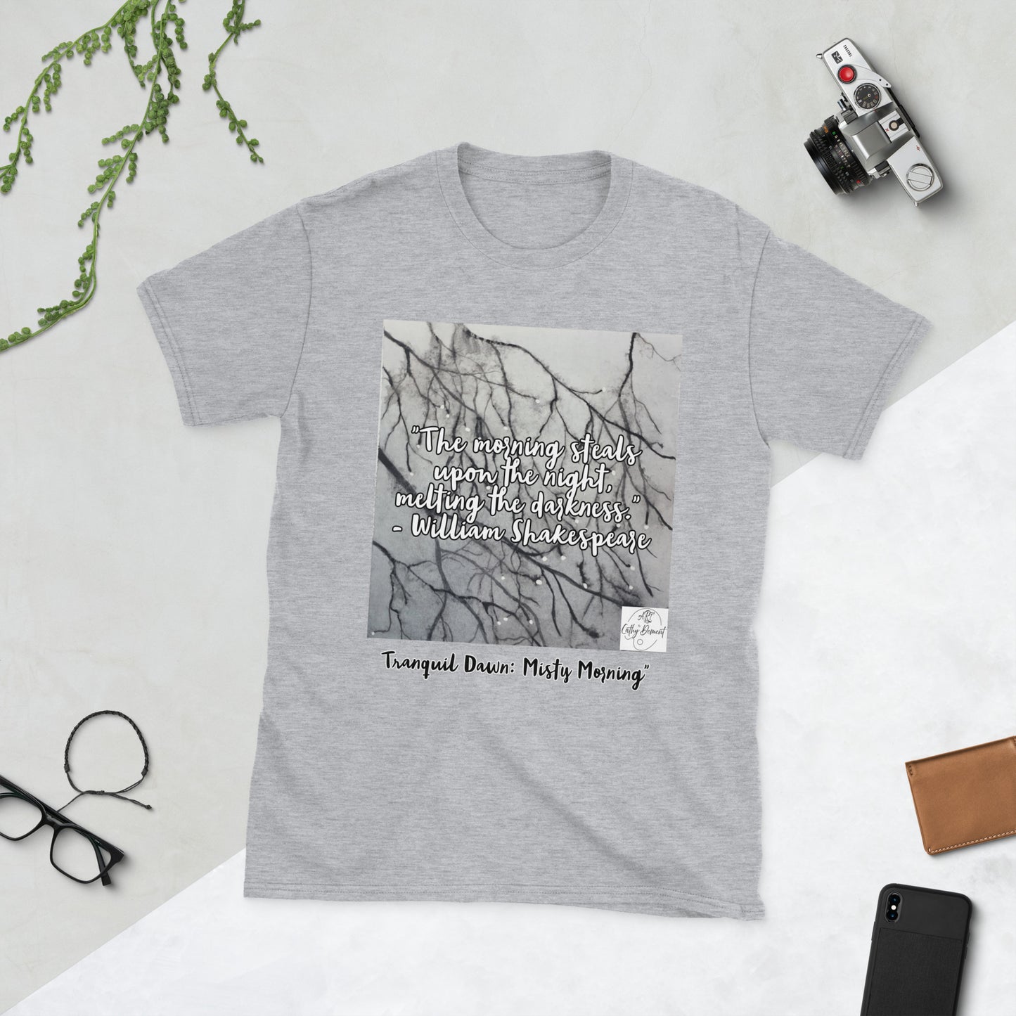 Tranquil Dawn: The Morning Steals Upon The Night Short-Sleeve Unisex T-Shirt