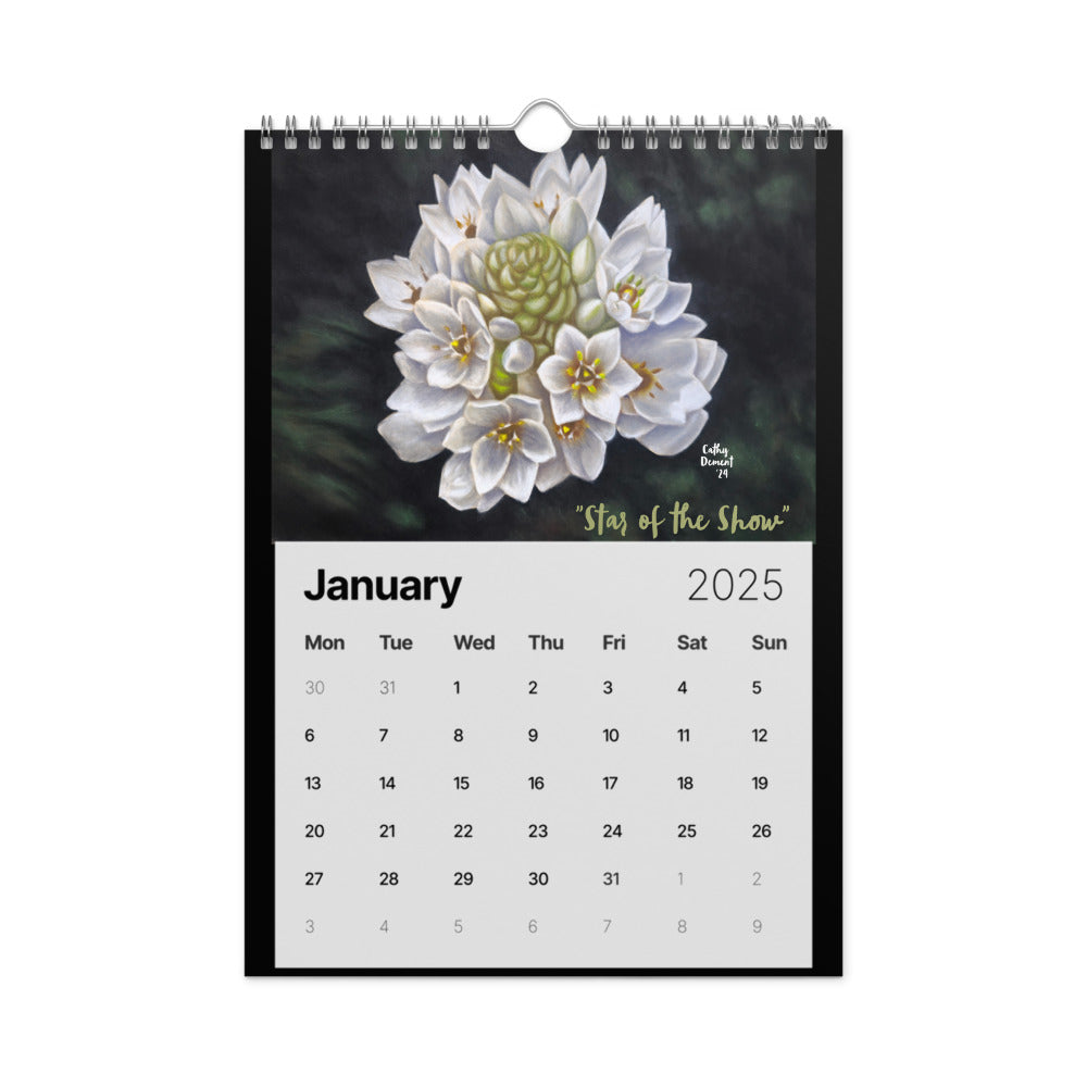 Wall Calendar (2025) - Artwork by Cathy Dement - 2023-2024 Print Collection