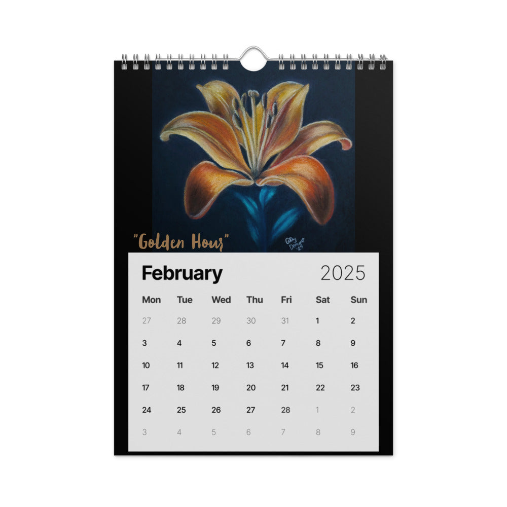 Wall Calendar (2025) - Artwork by Cathy Dement - 2023-2024 Print Collection