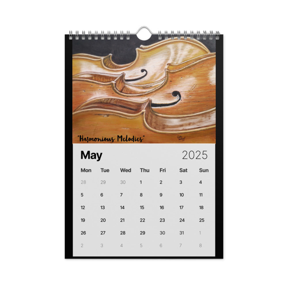 Wall Calendar (2025) - Artwork by Cathy Dement - 2023-2024 Print Collection