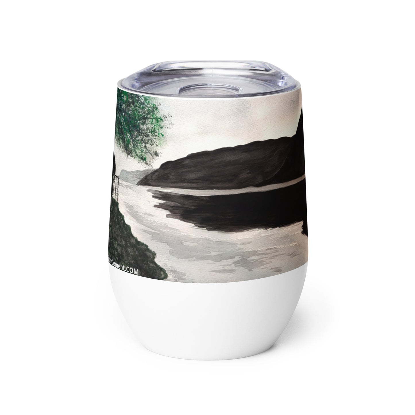 Norwegian Dream: Captivating Fjord Landscape Design Wine tumbler