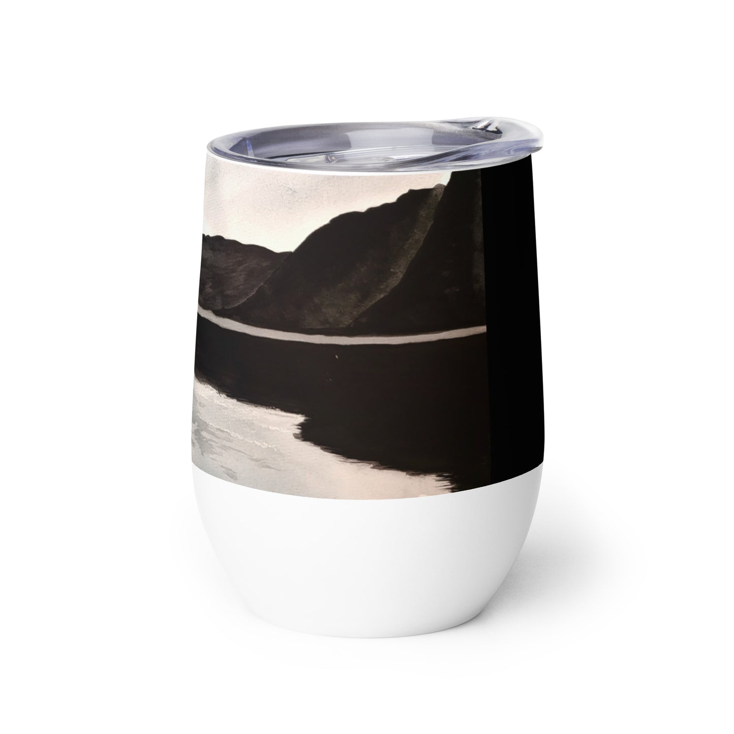 Norwegian Dream: Captivating Fjord Landscape Design Wine Tumbler