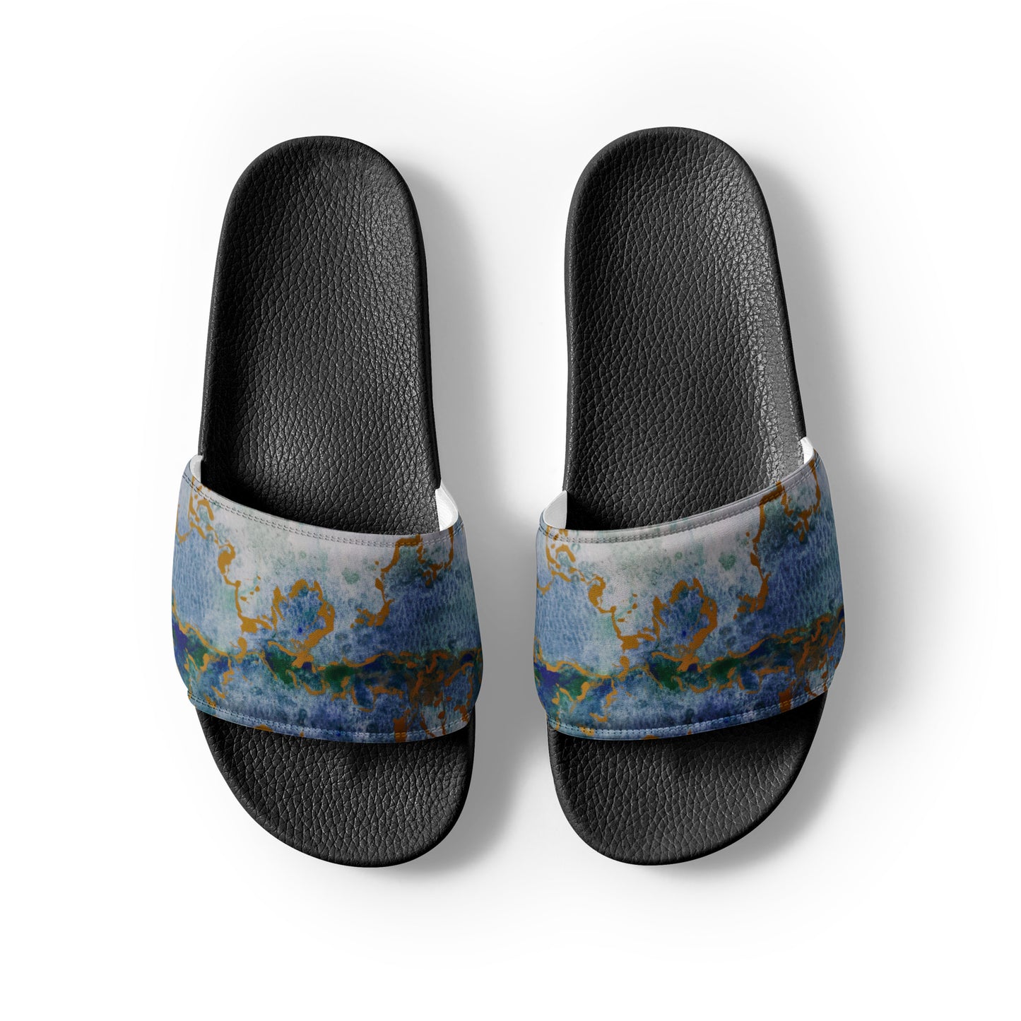 Women's Slides - Celestial Dreamscape - Colorful Abstract Artwork Design Sandals, Wearable Art Shoes